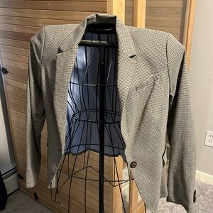 British khaki blazer